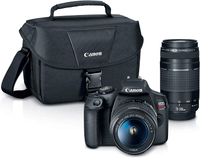 Canon EOS Rebel T7 + 18-55mm + 75-300mm + bag |