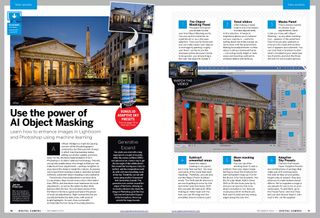 Image of opening spread of tool school article in Digital Camera magazine issue 275